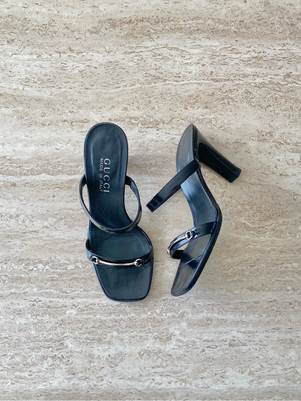 Vintage Gucci Tom Ford era Horsebit Sandal Heels